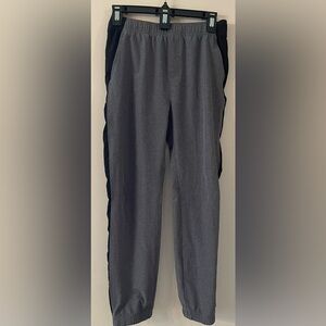 Old Navy Active Joggers Athletic Track Pants Side Stripe Gray Black‎ XL(14/16)